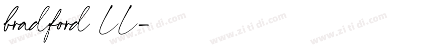 bradford LL字体转换